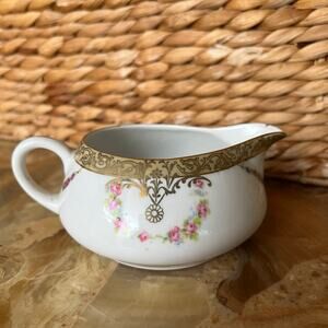 Floral German Hand painted Creamer